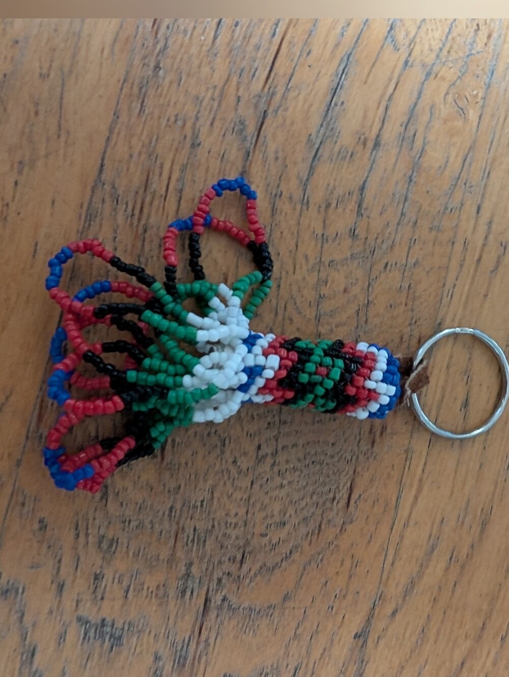 Vintage Beaded Keychain